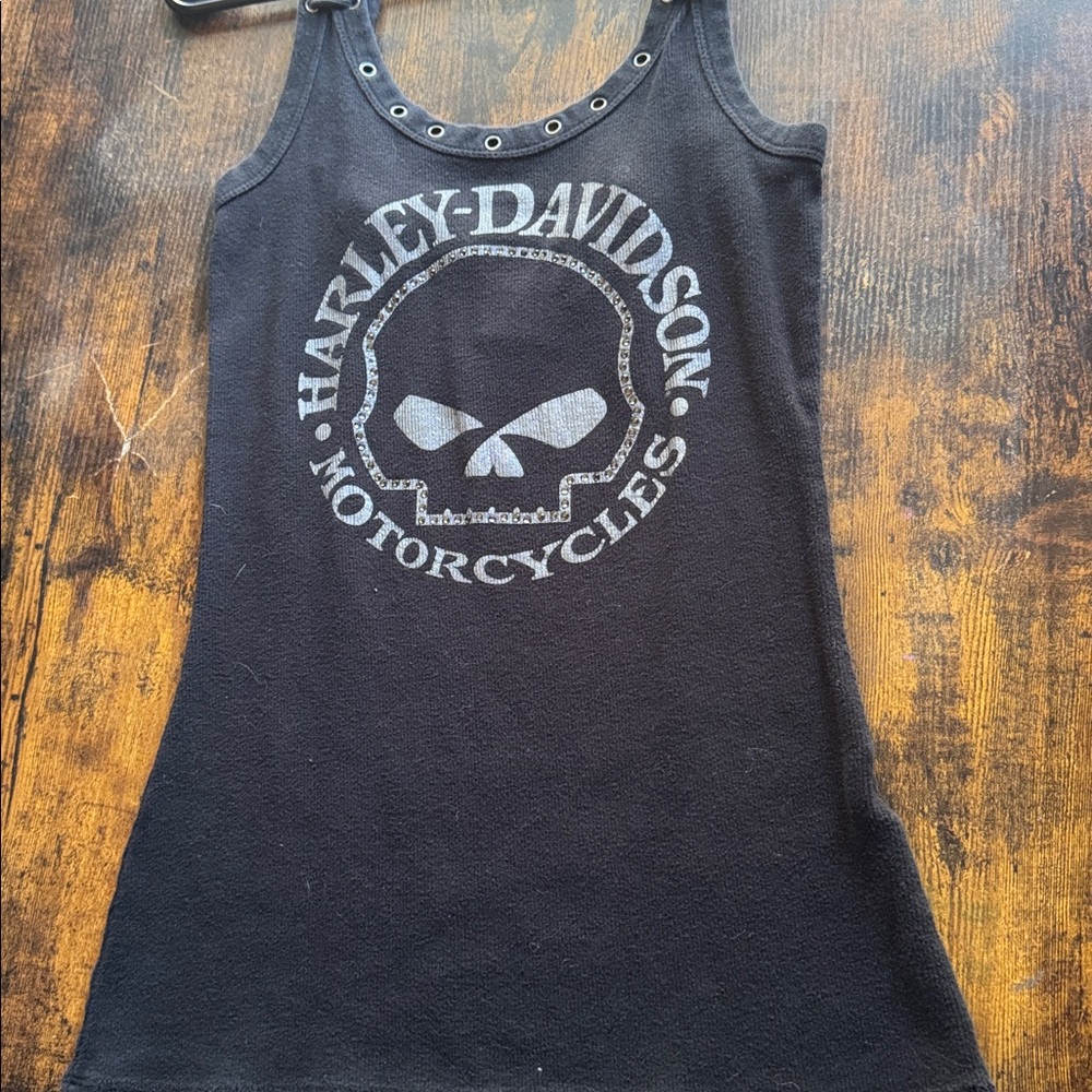 Harley-Davidson Black Sleeveless tank